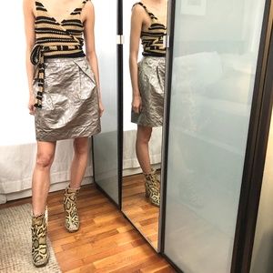 J Crew Collection jacquard bell shape skirt 0